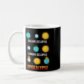 Eclipse Maansverduistering Apocalypse Grappige Ecl Koffiemok (Links)