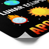 Eclipse Maansverduistering Apocalypse Grappige Ecl Poster (Hoek)