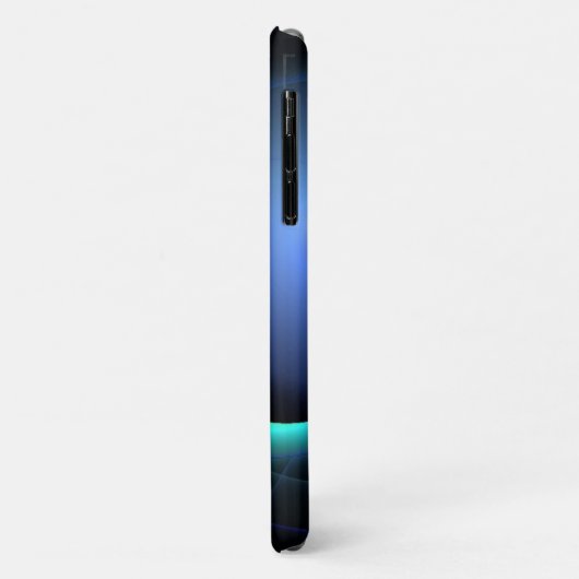 ECLIPSE MONOGRAM Levendig zwart blauw Case-Mate iPhone Case (Achterkant/links)