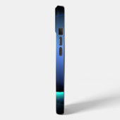 ECLIPSE MONOGRAM Levendig zwart blauw Case-Mate iPhone Case (Achterkant / Links)