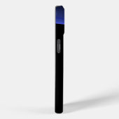 ECLIPSE MONOGRAM Levendig zwart blauw Case-Mate iPhone Case (Achterkant / Rechts)