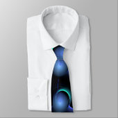 ECLIPSE MONOGRAM Levendig zwart blauw Stropdas (Gebonden)