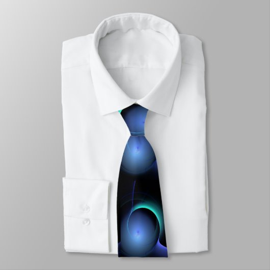 ECLIPSE MONOGRAM Levendig zwart blauw Stropdas (Gebonden)