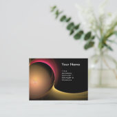 ECLIPSE MONOGRAM Levendig zwart geel Visitekaartje (Staand voorkant)