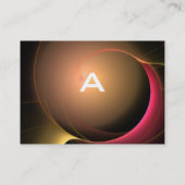 ECLIPSE MONOGRAM Levendig zwart geel Visitekaartje (Achterkant)