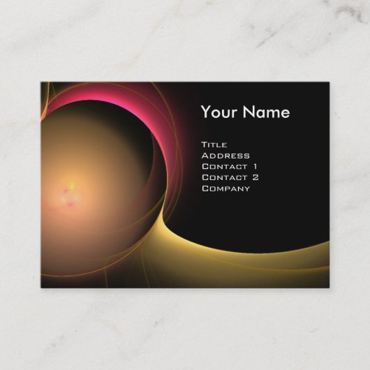 ECLIPSE MONOGRAM Levendig zwart geel Visitekaartje (Voorkant)