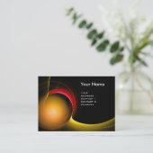 ECLIPSE MONOGRAM Levendig zwart geel Visitekaartje (Staand voorkant)