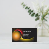 ECLIPSE MONOGRAM Levendig zwart geel Visitekaartje (Staand voorkant)