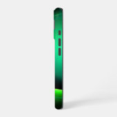 ECLIPSE MONOGRAM Levendig zwart groen iPhone 16 Hoesje (Linkerkant)