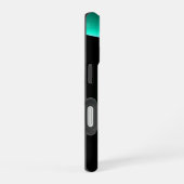 ECLIPSE MONOGRAM Levendig zwart groen iPhone 16 Hoesje (Rechterkant)