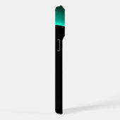 ECLIPSE MONOGRAM Levendig zwart groen iPhone Hoesje (Rechterkant)