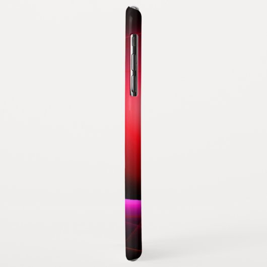 ECLIPSE MONOGRAM Levendig zwart rood roze Case-Mate iPhone Case (Achterkant/links)