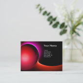 ECLIPSE MONOGRAM Levendig zwart rood Visitekaartje (Staand voorkant)