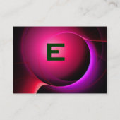 ECLIPSE MONOGRAM Levendig zwart roze violet Visitekaartje (Achterkant)