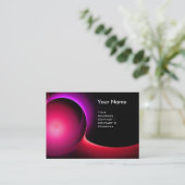 ECLIPSE MONOGRAM Levendig zwart roze Visitekaartje (Staand voorkant)