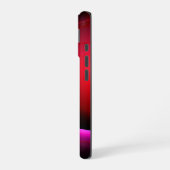 ECLIPSE MONOGRAM Levendig zwart violet roze iPhone 16 Hoesje (Linkerkant)