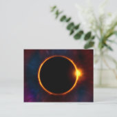 Eclipse Moon Sun Twilight Briefkaart (Staand voorkant)