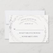 Eclipse Moon Wedding RSVP-kaart RSVP Kaartje (Achterkant)