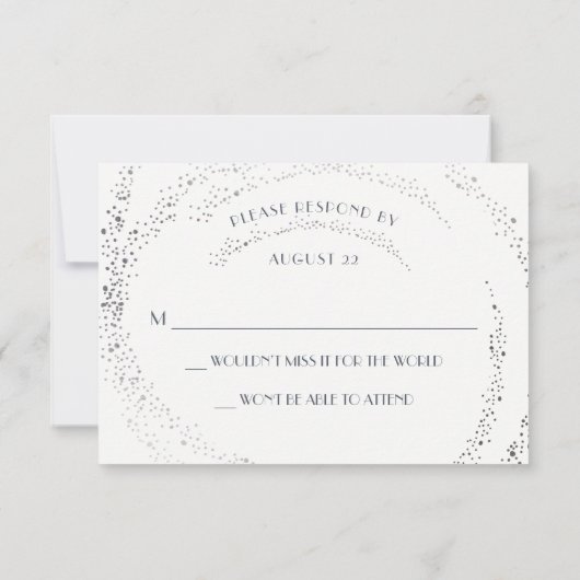 Eclipse Moon Wedding RSVP-kaart RSVP Kaartje (Achterkant)