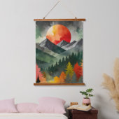 Eclipse over het wild hangend wandkleed (Slaapkamer)