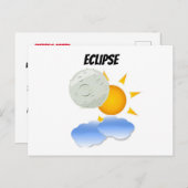 Eclipse Party Uitnodiging Briefkaart (Voorkant / Achterkant)