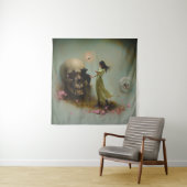 Eclipse Priestess Moon Occult Dark Witchy AI Art Wandkleed (In situ)