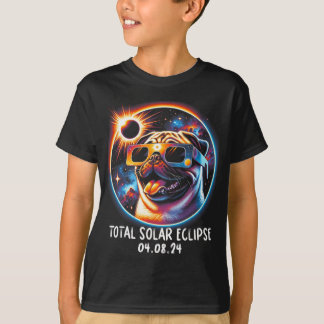 Eclipse Pug Dragen Gles Pet April 8 2024 T-shirt