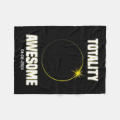 Eclipse Shirt totaliteit Geweldige totale zonsverd Fleece Deken (Voorkant (Horizontaal))
