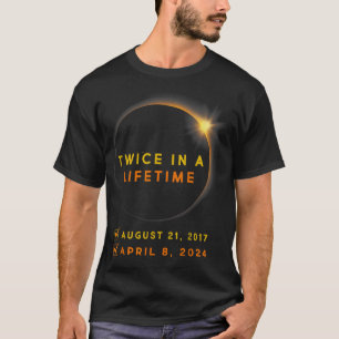 Eclipse Shirt twee keer in Leven 2024 Zonsverduist