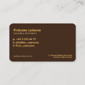 Eclipse Silhouette-kaart voor festival Visitekaartje (Achterkant)