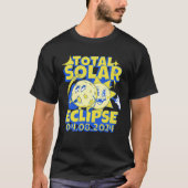 Eclipse Solar Totality 2024 Souvenir Retro April 8 T-shirt (Voorkant)