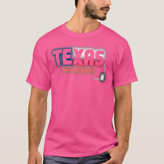 Eclipse Texas 2024 totale zonnemaan T-shirt