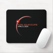 Eclipse Totale Zonsverduistering 2024 2  Muismat (Met muis)