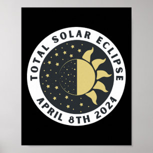 Eclipse - Totale zonsverduistering - Totaal 2024 Poster