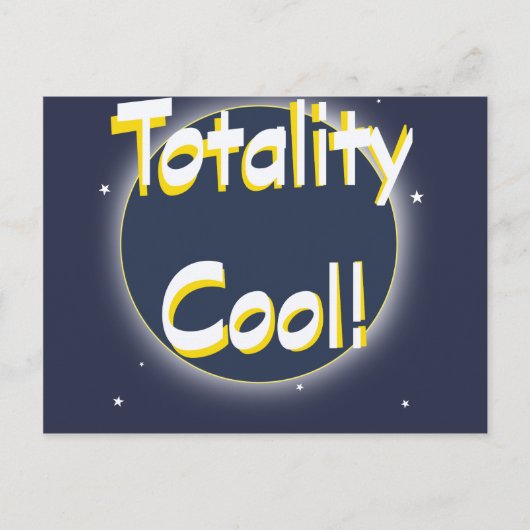 Eclipse Totality Cool! Briefkaart (Voorkant)
