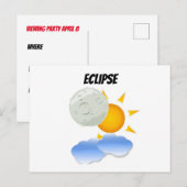 Eclipse Uitnodiging Briefkaart (Voorkant / Achterkant)