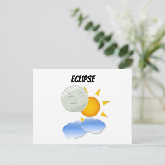 Eclipse Uitnodiging Briefkaart (Staand voorkant)