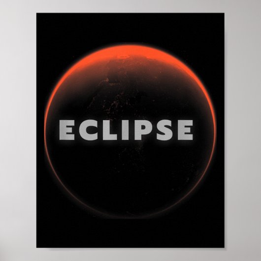 Eclipse Universeel Totale Maansverduistering Zonne Poster (Voorkant)