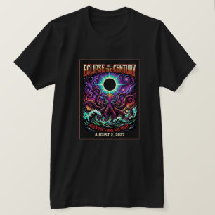 Eclipse Van De Eeuw 2 Augustus 2027 Cthulhu T-shirt