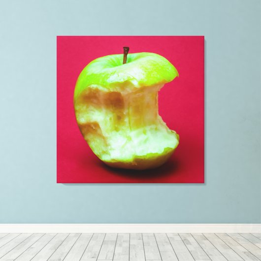 Eclipse van de groene ster canvas afdruk (Insitu (Houten vloer))