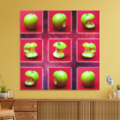 Eclipse van de groene ster canvas afdruk (Insitu (Woonkamer))