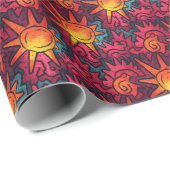Eclipse van Weerklinkende Zonnes Cadeaupapier (Rol Hoek)
