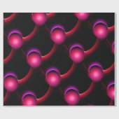 ECLIPSE Vibrant Fuchsia, roze, rood, zwart Cadeaupapier (Vlak)