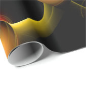ECLIPSE Vibrant Red Yellow Black Cadeaupapier (Rol Hoek)