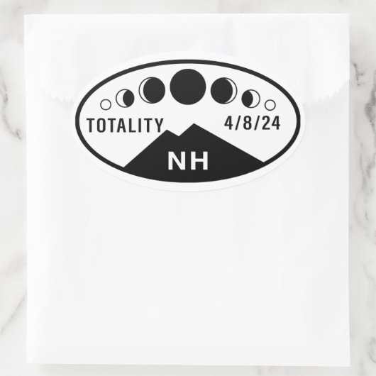 Eclipse Waterfles Sticker - New Hampshire - 24 (Tas)