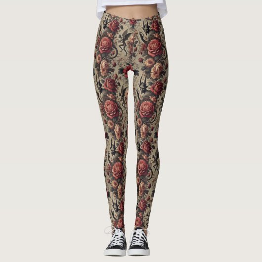 Eclipsed Grace - Gotisch Victoriaans Leggings (Voorkant)
