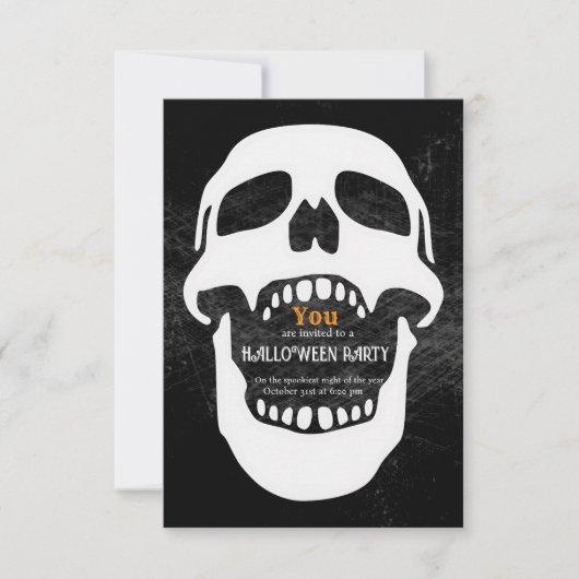 Eclipsed Night: een spookachtige Halloween-soirée Kaart (Voorkant)