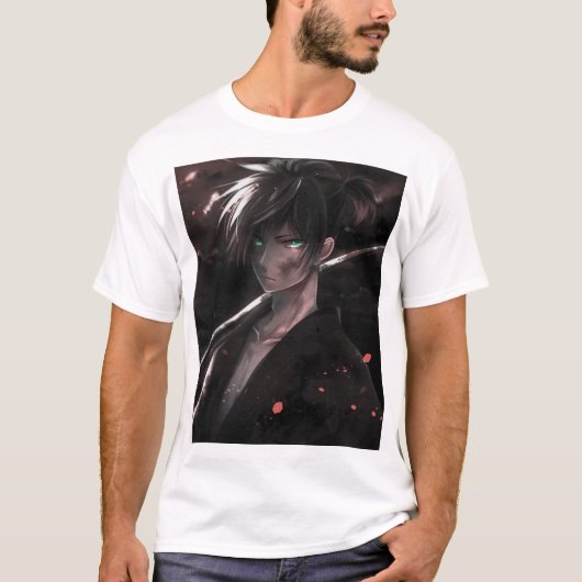 Eclipsed Realms: Een donkere anime-odyssee T-shirt (Voorkant)