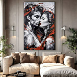 Eclipses of Desire Canvas Afdruk