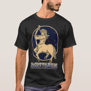Ecliptische Horoscoop Ascendant Sagitarius Sterren T-shirt